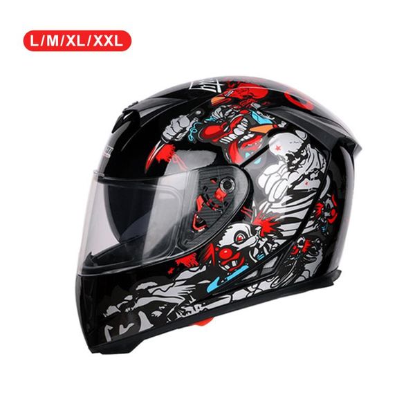 

pratical gxt motorcycle helmet full-face black clown abs motorbike ramp new gxt motorcycle helmet universal