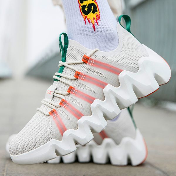 

new fashion men's jogging shoes high-quality ultralight cross-border sports shoes tide men's casual, Black