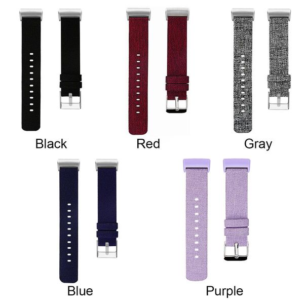 

cgjxswholesale new 10pcs /set charge 3 wristband nylon canvas strap smartwatch replacement for fitbit charge 3