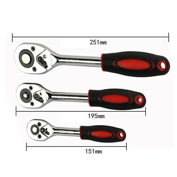 

1/4" 3/8" 1/2" ratchet and torque wrench 90 teeth for vehicle bicycle socket quick release wide used professional hand tools
