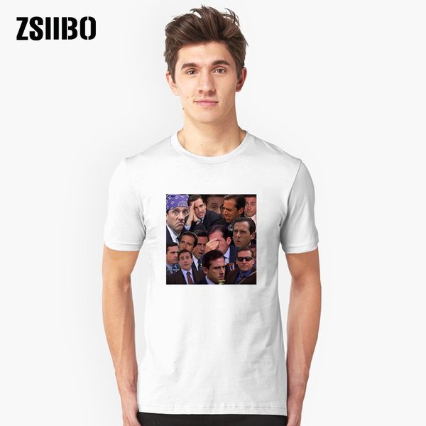 

the office michael scott i am dead inside quotes tumblr grunge funny t-shirt fashion white tee thicken men t shirt 2020