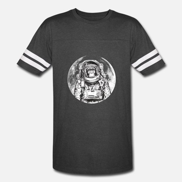 

monkey astronaut outer space ape moon cool animal t shirt men graphic short sleeve crew neck novelty graphic funny casual shirt