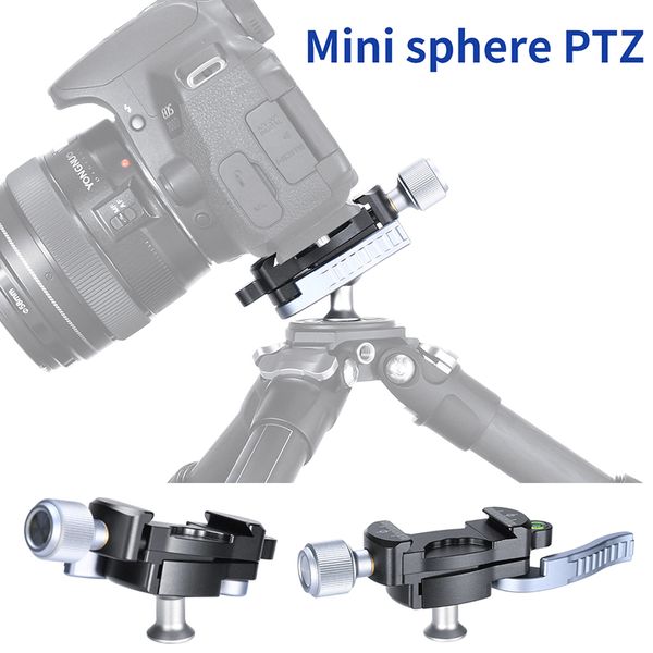 

lighting & studio accessories 1/4 screw tripod ballhead adapter mini sphere ptz arca swiss quick release clamp plate for micro-single dslr c