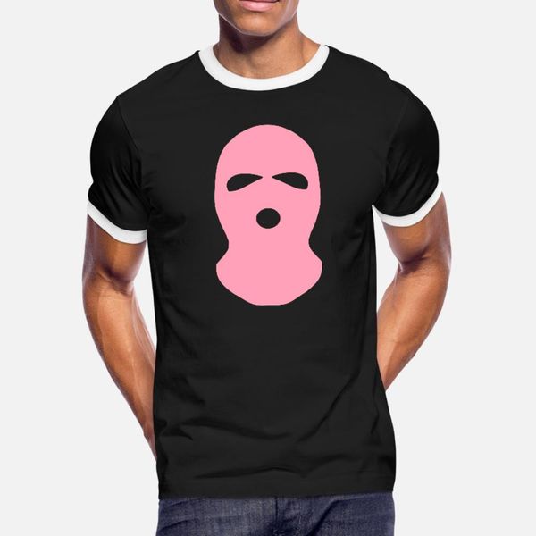

pink balaclava t shirt men designing short sleeve o-neck family interesting fashion summer family shirt