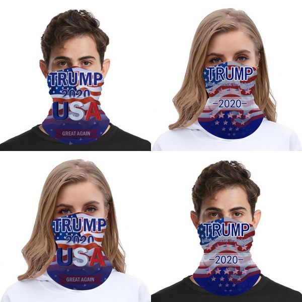

dhl trump маска моющихся американских выборы печать пыл шарф открытого велоспорт шея магия езда дышащий бандан dha1120