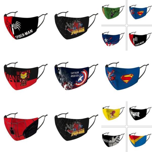 

protection spider kids face child shield riding face cotton reusable face captain mask mask masks mask sense cold designer wkufa lipper