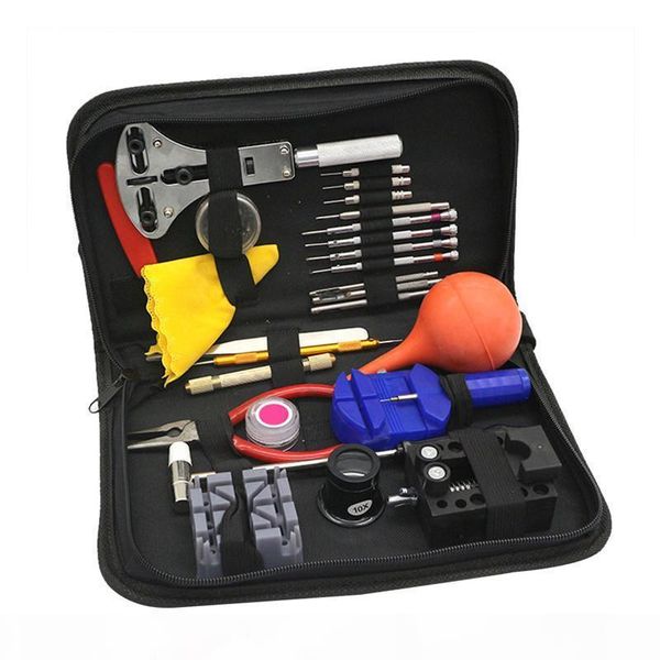 

27pcs полезные часы инструменты kit для watch repair tool kit частей открывалка link pin remover spring bar saat тамир aletleri