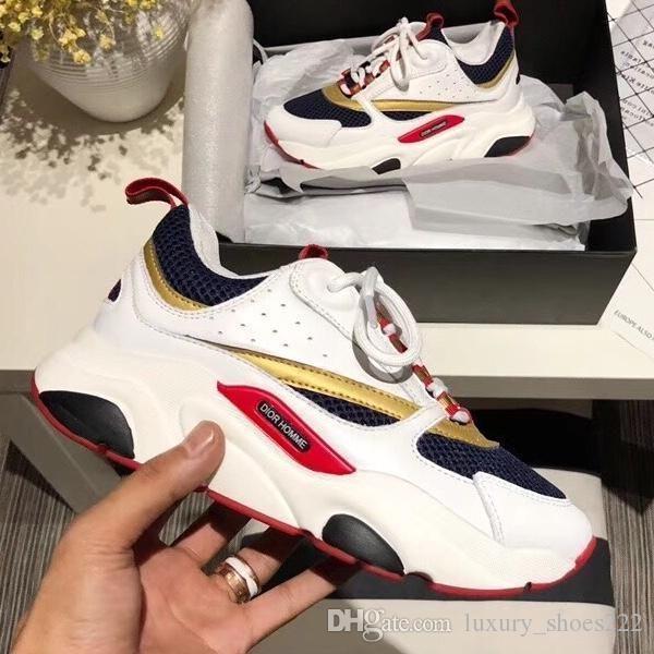 

38-45 trainers mens technical knit calfskin sneakers homme logo fashion sneakers womens boutiques style brand designer shoes with box