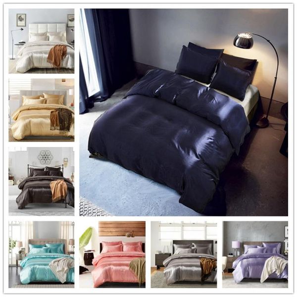 

bedding sets 100% silk set duvet cover+ pillowcase home textile children gift  king size comforter