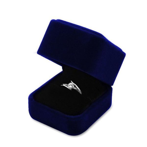 

brand new blue good jewelry boxes for pendant neclace/wedding rings/bangle bracelet factory price ing, Black;white