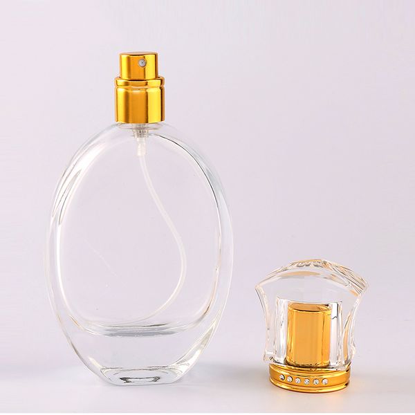 

storage bottles & jars 25pcs 50ml perfume bottle spray clear glass refillable empty fine mist atomizer aluminum cap cosmetic container make