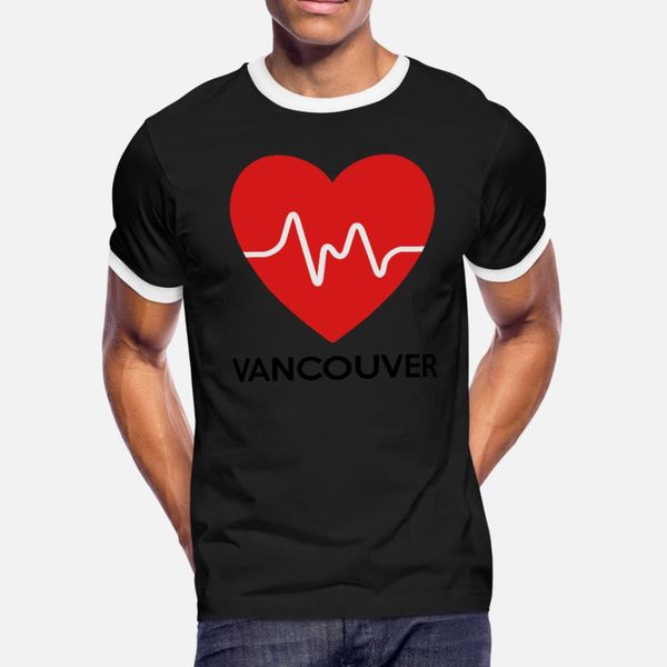 

heart vancouver t shirt men designer tee shirt size s-3xl novelty cute casual spring leisure shirt