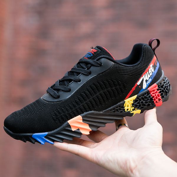 

springsummermensrunningshoesnewfashioncamouflagetideshoescasualbreathablecomfortablemenshoescushioningsneakers, Black