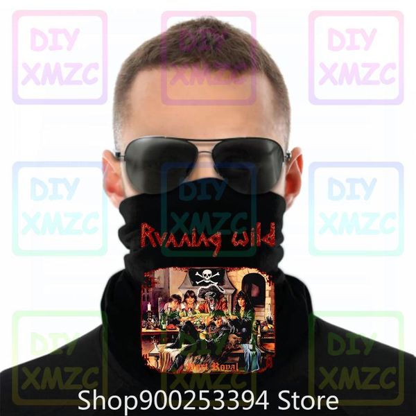 

running wild port royal heavy metal strap halloween bandanas from to, Blue;gray