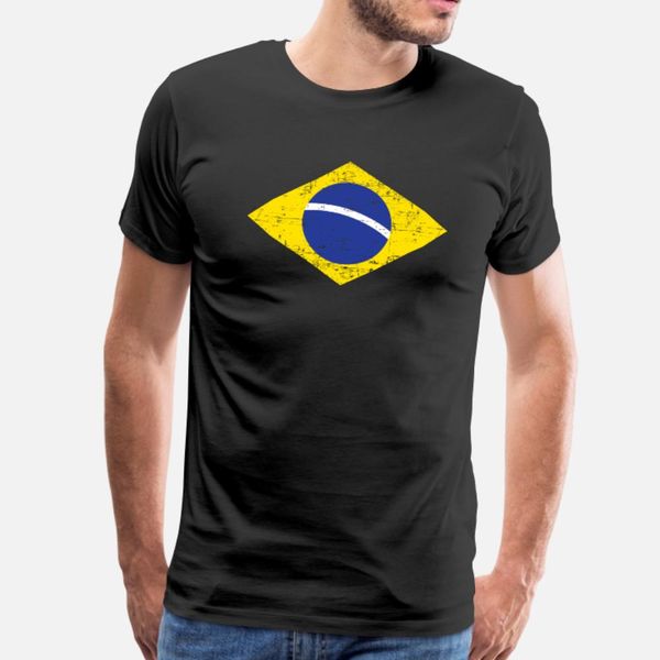 

brazilian flag t shirt men design tee shirt s-3xl original fit funny summer style letter shirt
