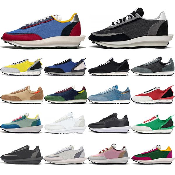 

with socks ldv waffle men women running shoes hyper grape black white grey dynamic yellow blue jay mens trainers sport sneakers 36-45