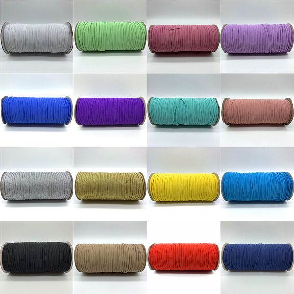 

5 yards/hand 3mm sewing elastic band color high elastic fiat elastic cord elastics webbing.#tfg