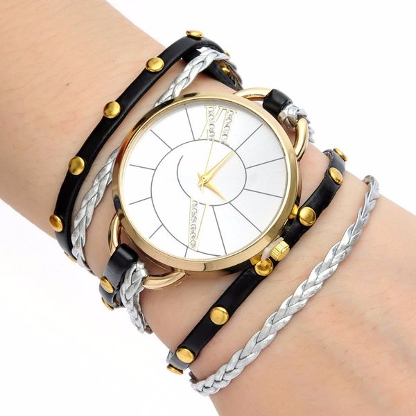 

new fashion bracelet watch for women quartz timepiece wrist watches women female, Slivery;brown