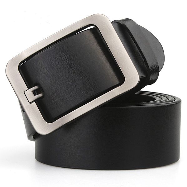 

аутентичный мужской высокого качество пояс классического дизайнер передовых ретро пряжка мужчин кожи мода бизнес формального ремня, Black;brown