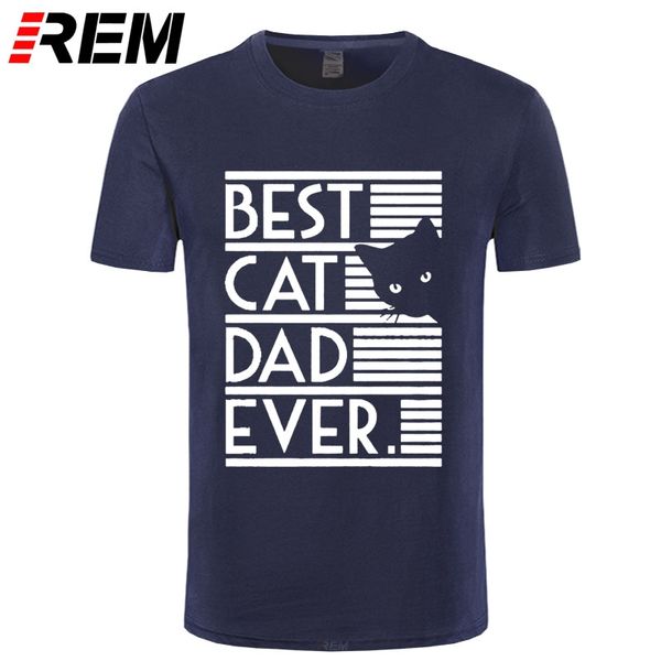 

rem funny cat dad ever graphic t-shirt mens summer style fashion short sleeves oversized streetwear t shirts