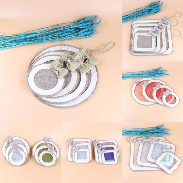 

pastoral style linen frame field layout diy accessorieshemp rope accessories handmade ornaments educational children handmade diy products h