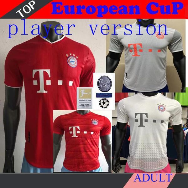 

player version 19 20 21 bayern munich j soccer jersey 2019 2020 2021 lewandowski muller jersey hummels football shirt men uniforms, Black;yellow