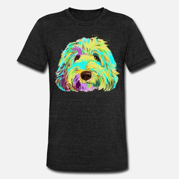 

splash labradoodle dog t shirt men personalized 100% cotton s-xxxl pattern loose breathable spring autumn normal shirt