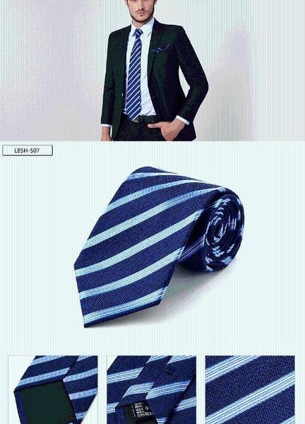 

High Quality 100% Pure Silk Striped Men Tie Male Necktie Luxury Wedding Gravata for Man Valentines Gift Neckwear Free Shipping