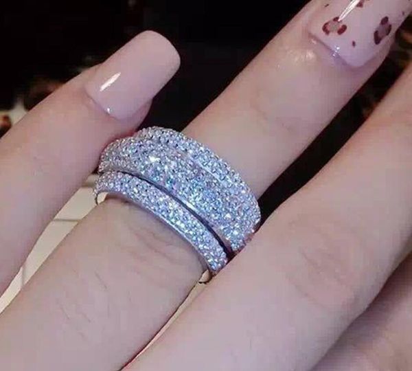 

victoria wieck luxury jewelry full tiny 5a cubic zirconia 925 sterling silver white z women wedding engagement band ring gift size 5-11
