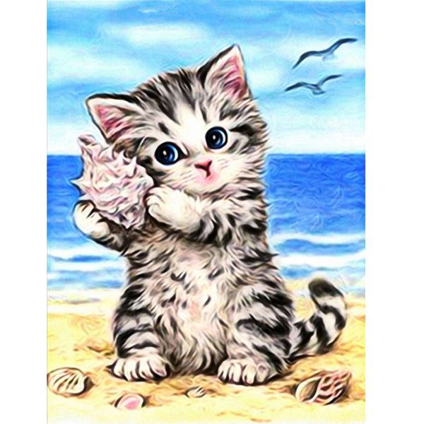 

5d diy diamond painting cat for children diamond embroidery europe dirll natural ecologic canvas mosaic rhinestone home decor