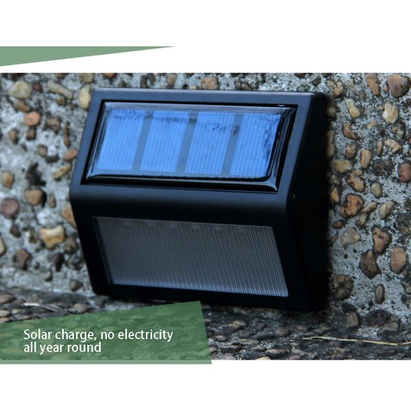 

1pc 6 leds outdoor waterproof garden lamp led solar power light sensor wall light sensor corridor emergency sconce solar sconces