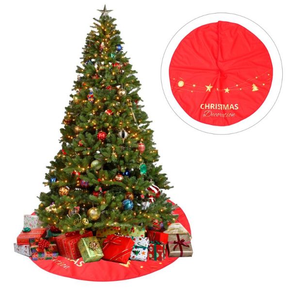 

1pc tree skirt mat tree bottom cover xmas skirt xmas dress accessory for home party