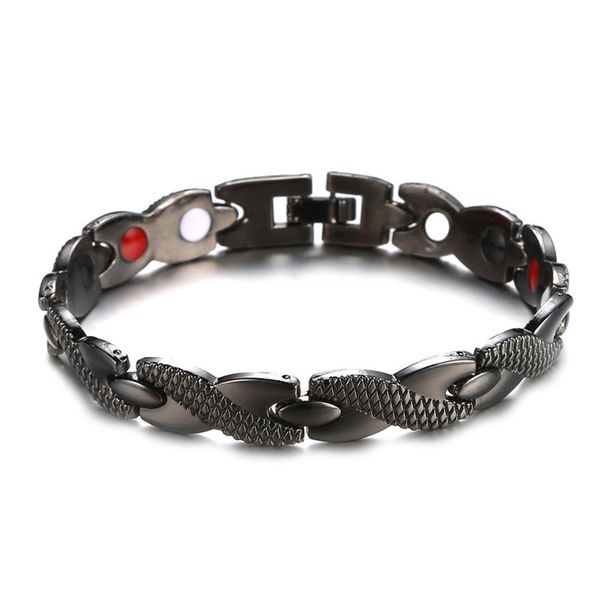 

charm bracelets copper dragon pattern healthy germanium magnetic bracelet for black men power therapy magnet health care jewelry, Golden;silver