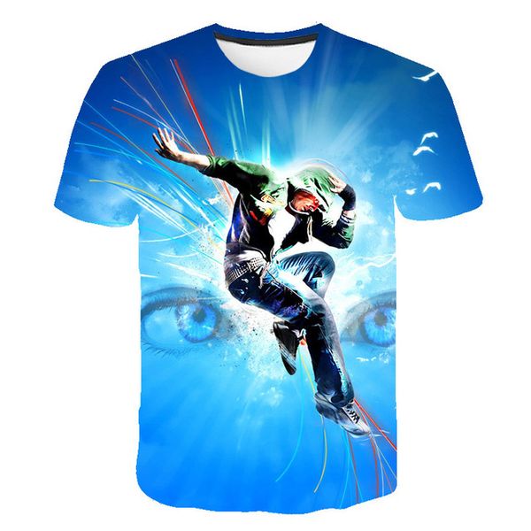 

new music guitar o collar abstract 3d print shirts humor anime kawaii men clothing