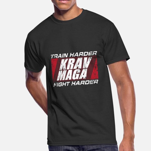 

krav maga fight black belt gift t shirt men printed short sleeve round neck family crazy funny spring autumn original shirt