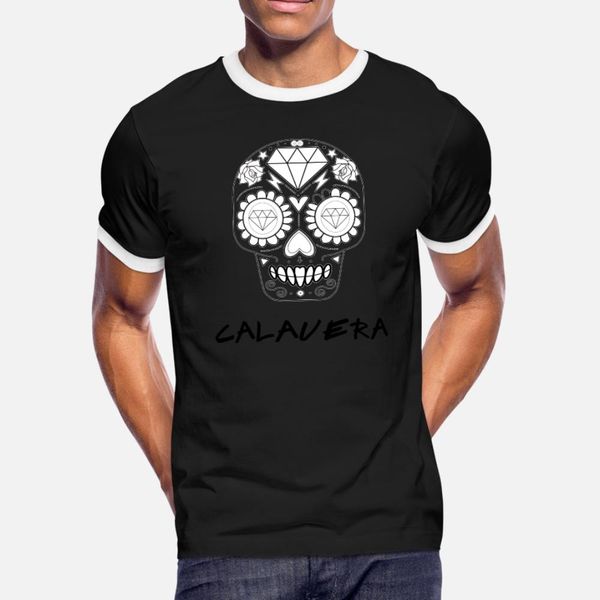 

calavera black t shirt men print tee shirt o neck basic solid fitness authentic spring vintage shirt