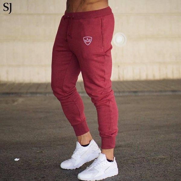 

sj 2020 mens pants for winter bodyboulding hip hop clothing street trousers fitness jogger sweatpants casual sweat pants, Black
