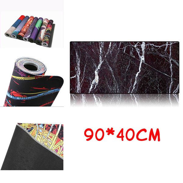 

augmicky 90*40 cm large mouse pad for gaming player desk laprubber mouse mat mousepad locking edge keyboard mat