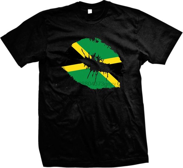 

jamaican flag lips - country pirde jamaica nationality mens t-shirt