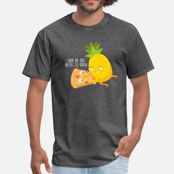 

pineapple pizza t shirt men personalized cotton plus size 3xl family graphic funny summer style trend shirt