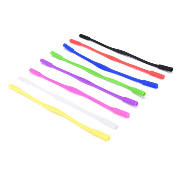 

candy colors eyeglasses holder rope silicone eyeglasses glasses sunglasses strap cord holder for kids, Silver