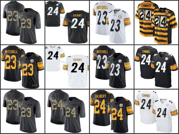 

pittsburgh steeler green 23 mike mitchell 24 ja mes conner yellow nfl men women youthjersey, Black;red