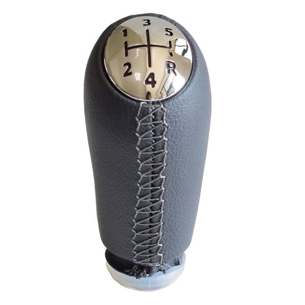

5 speed leather mt gear shift knob for megane ii 2 pen gear head ball m68b