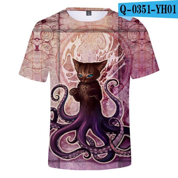 

tentacle ocs homme punk crewneck 3d print shirts horror humor comics men clothing