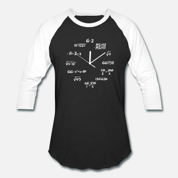 

math a clock t shirt men famous cotton o-neck trend famous comfortable summer style novelty shirt