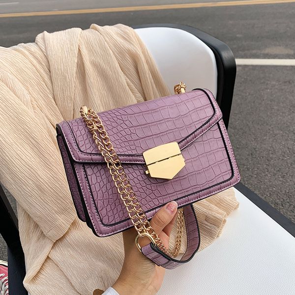 

крокодил pattern crossbody сумка для женщин 2020 малой цепи сумки малой сумка pu кожа рук сумки дама дизайнер сумки на ремне