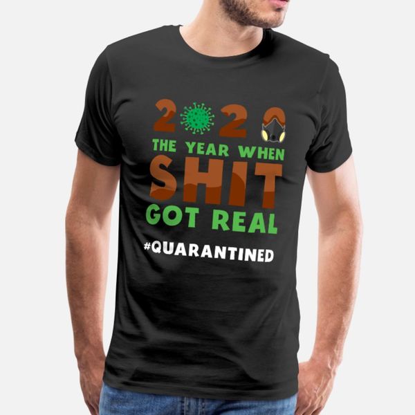 

2020 quarantine t shirt men customize 100% cotton crew neck letter interesting comical summer outfit shirt