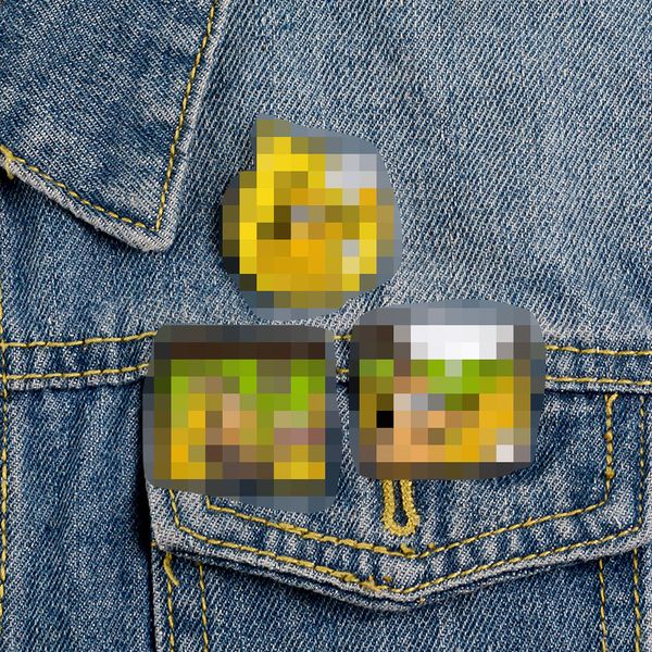 

cartoon humor pins dog this is fine enamel pins fire cute brooches badges denim clothes bag pins gifts for friends, Gray