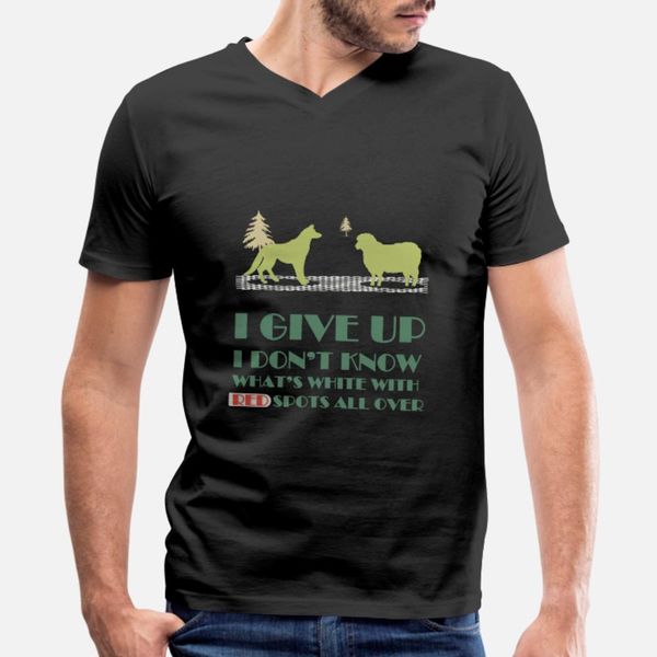

wolf sheep riddle t shirt men customized cotton plus size 3xl outfit graphic fashion spring autumn leisure shirt