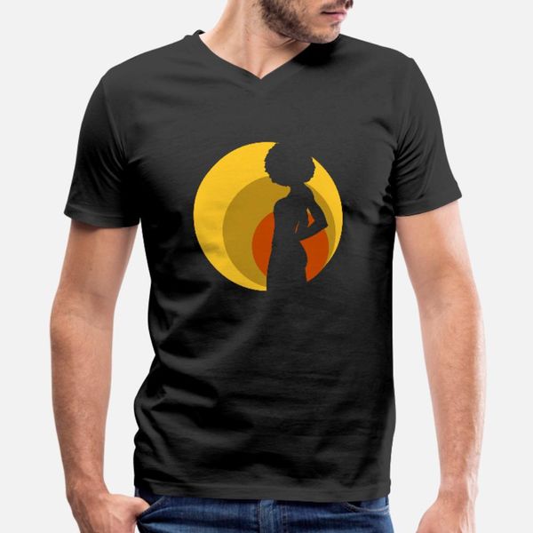

retro afro girl v1 t shirt men personalized 100% cotton euro size s-3xl original interesting basic summer original shirt